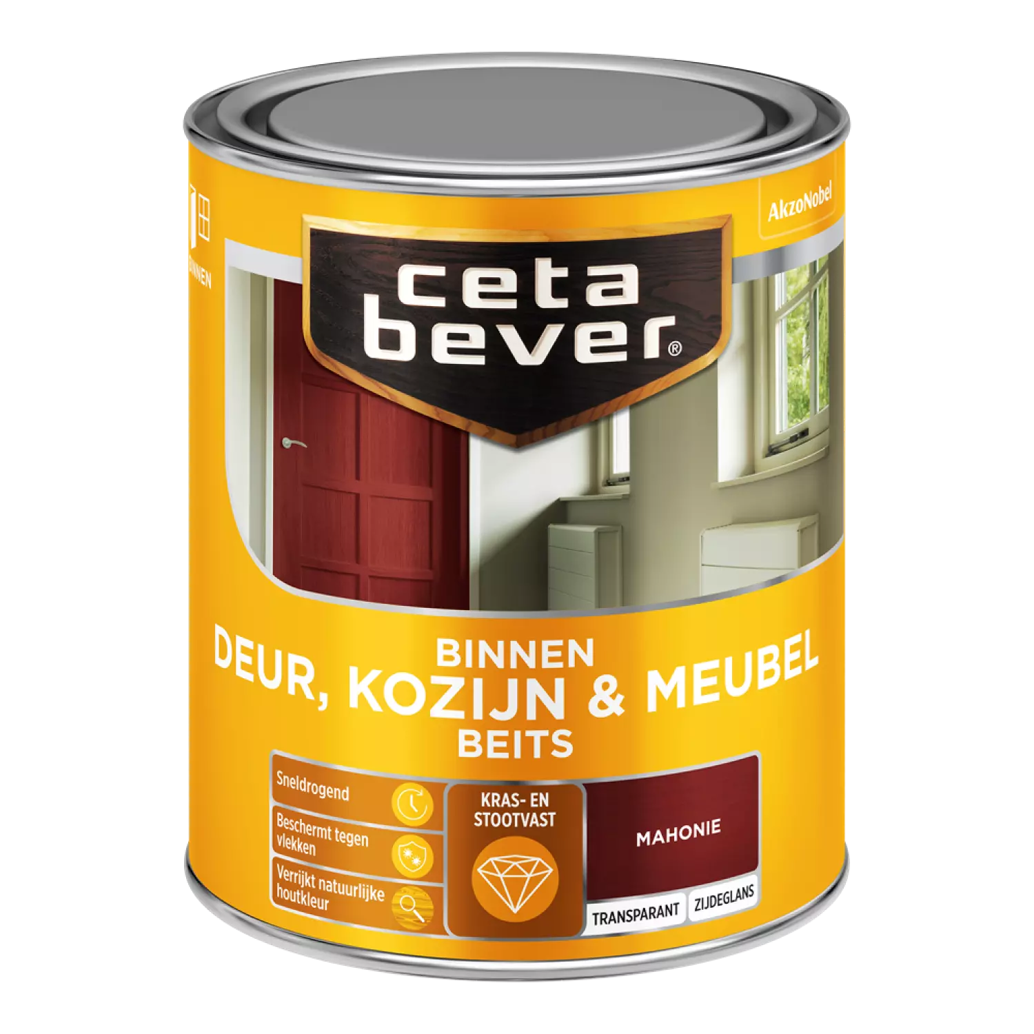 Cetabever Binnenbeits Deuren & Kozijnen Transparant Zijdeglans - Mahonie - 750ml-image