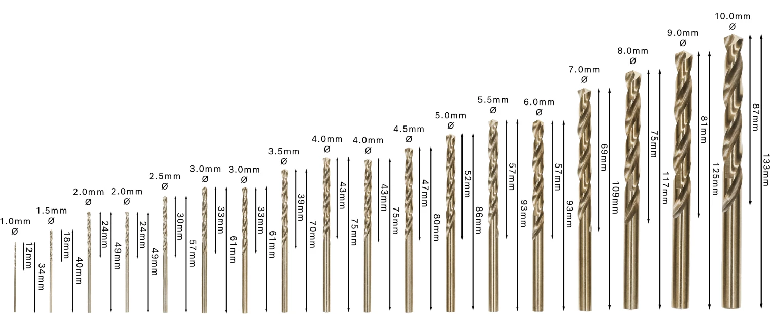 Bosch 2607017047 PRO 18-delige HSS-Co spiraalboorset - roestvrij staal-image