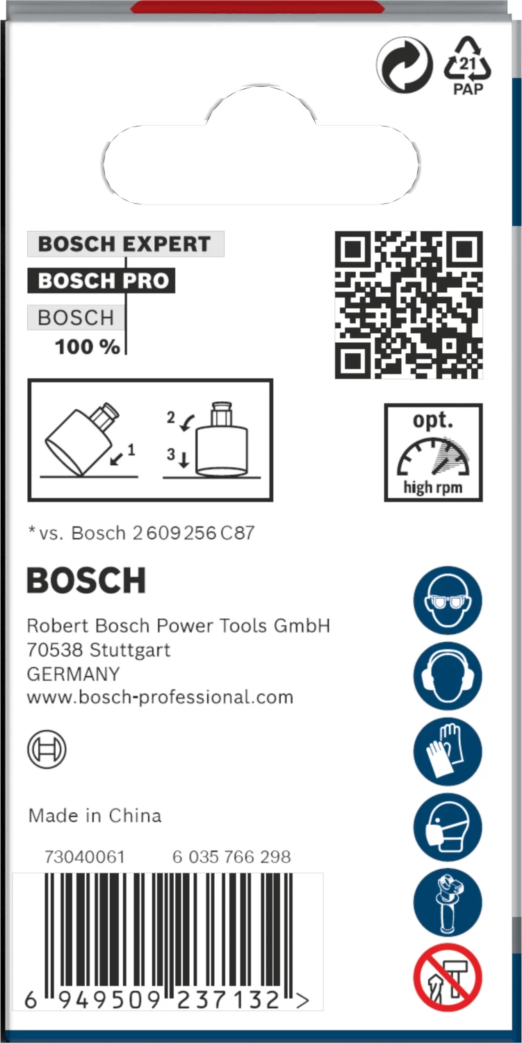 Bosch 2608901561 Scie cloche diamantée PRO Tile PC Plus pour carrelage - 44 mm-image