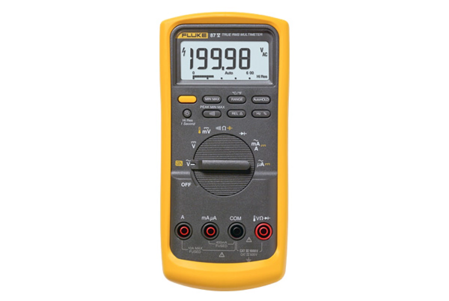 Fluke 87-V/EUR Industriële digitale True-RMS multimeter - AC/DC 1000V & 10A-image