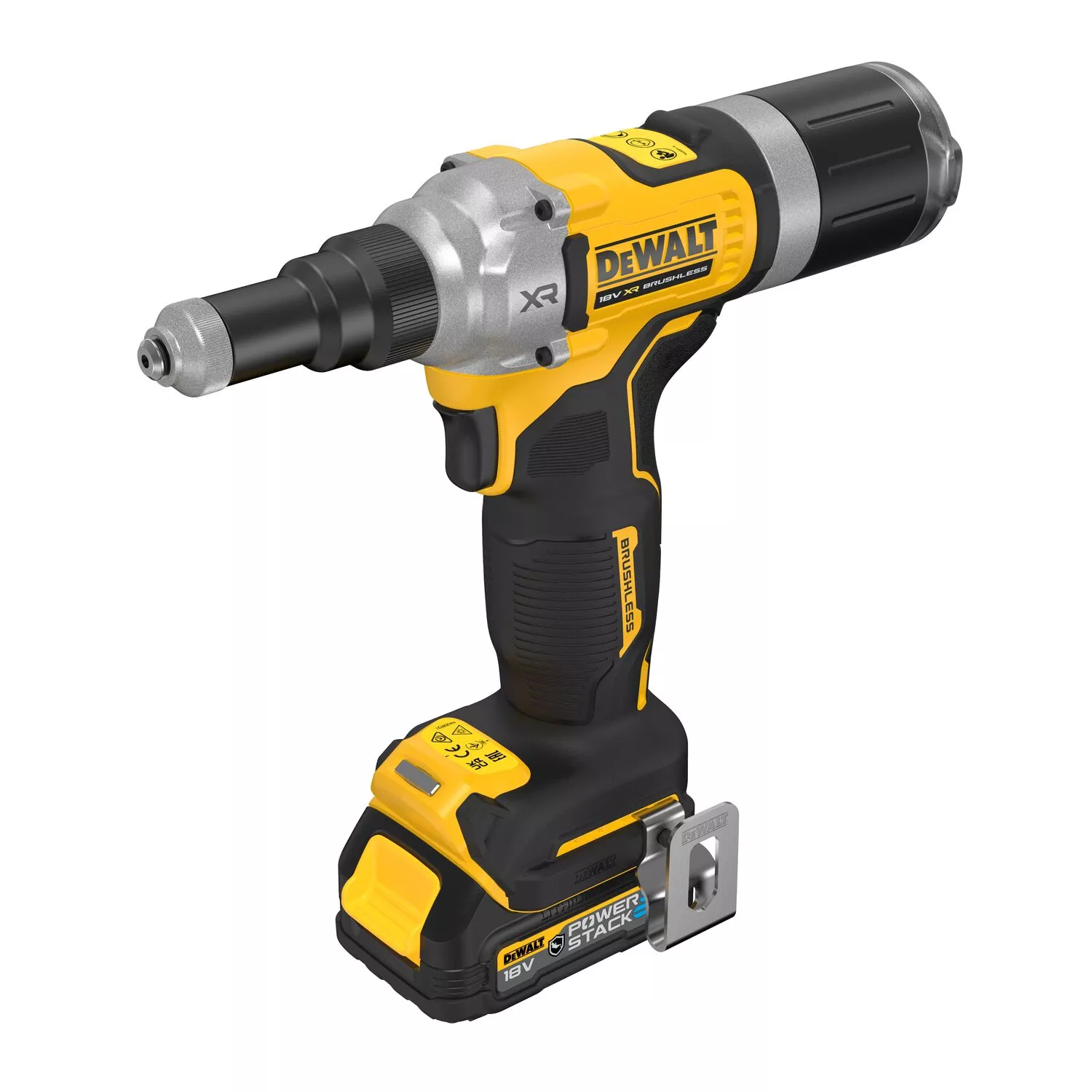 DeWALT DCF414E2GT 18V Li-ion accu blindklinknageltang set (2x 1.7Ah accu) in TSTAK - 6,3mm-image