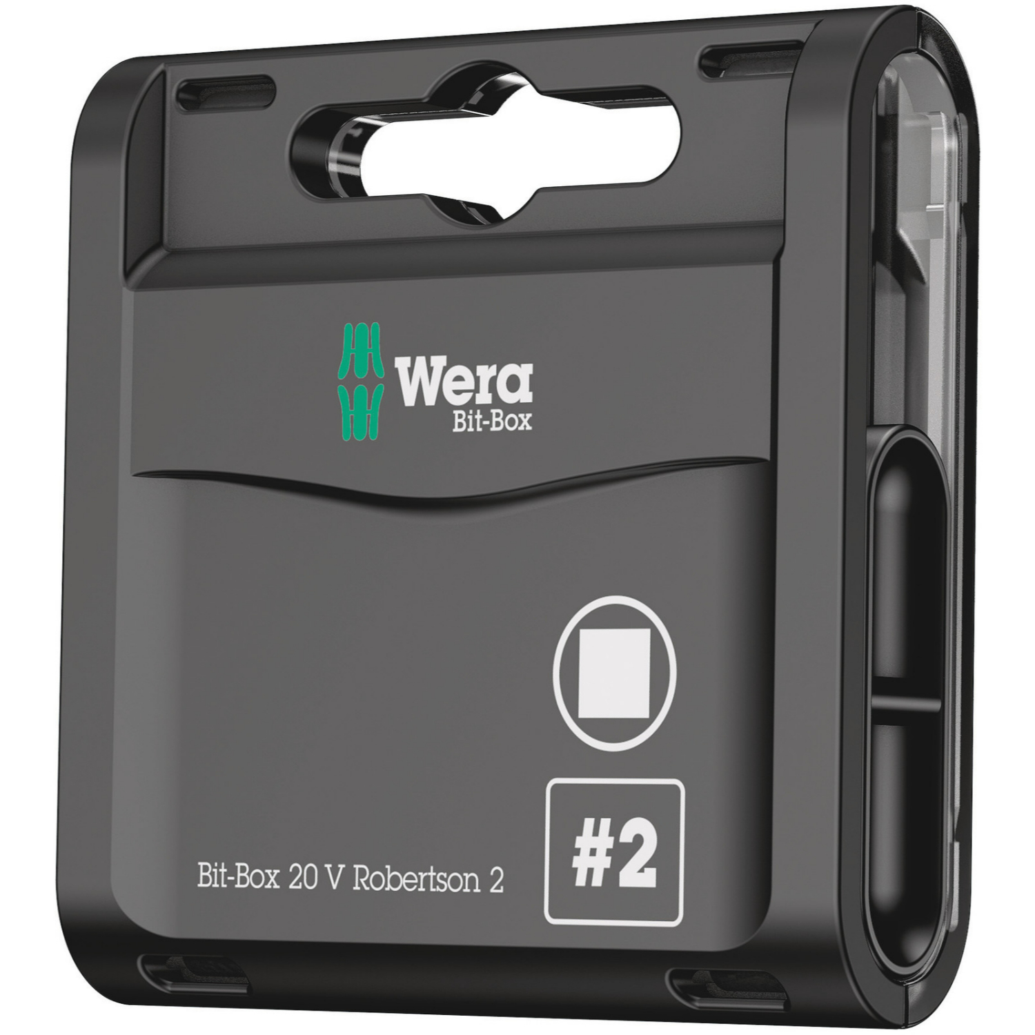 Wera Bit-Box 20 V pour vis à empreinte carrée, # 2 x 25 mm, 20 pièces