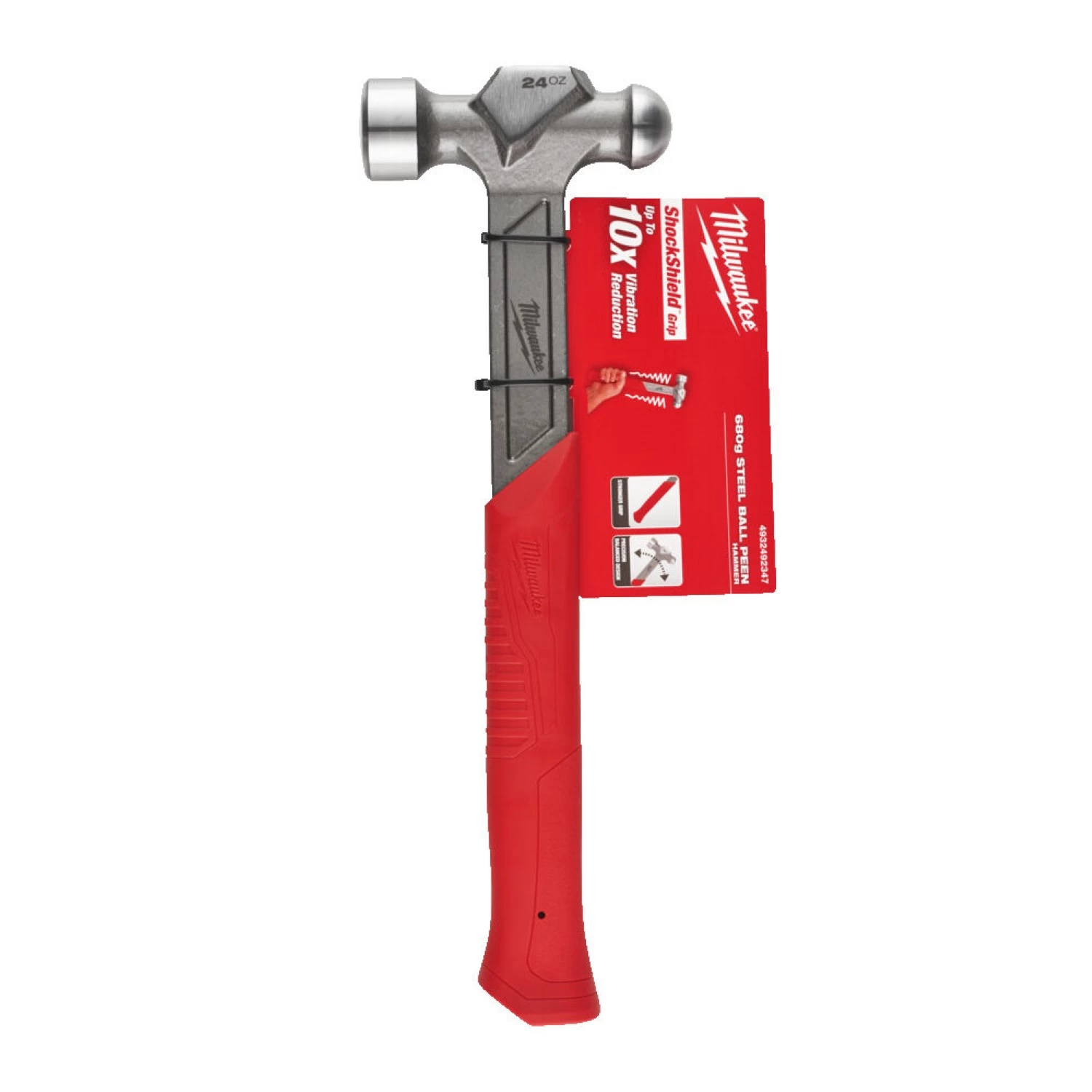 Milwaukee 4932492347 Bolkophamer - fiberglas handgreep - 680 gram-image