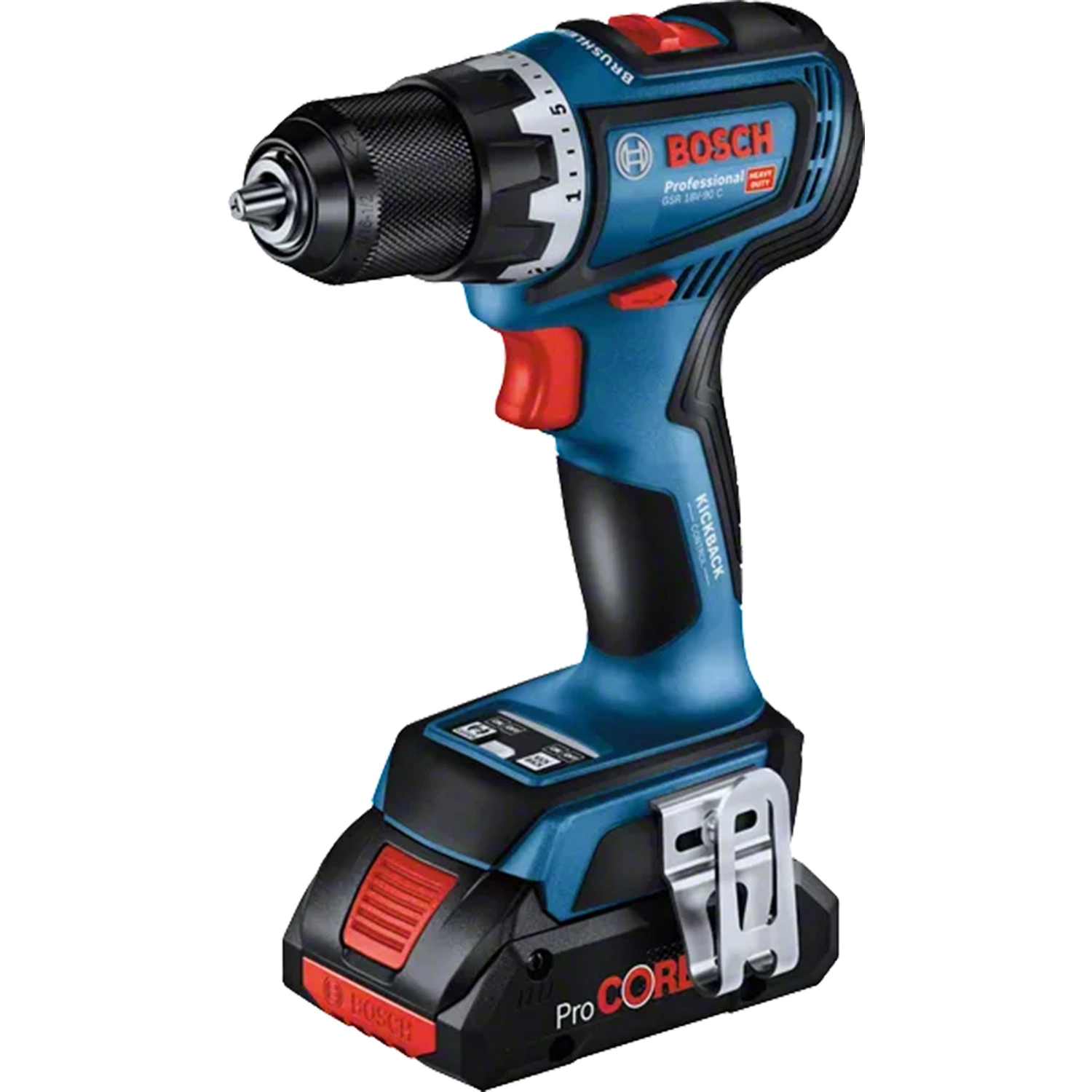 Bosch GSR18V-90C 18V Li-ion accu Schroefboormachine set (3x 4Ah accu) in L-Boxx - 64Nm-image