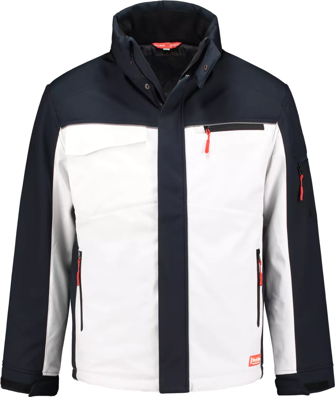 Workman 2511 Softshell Jacket Hiver - Blanc / Bleu marine - XS-image