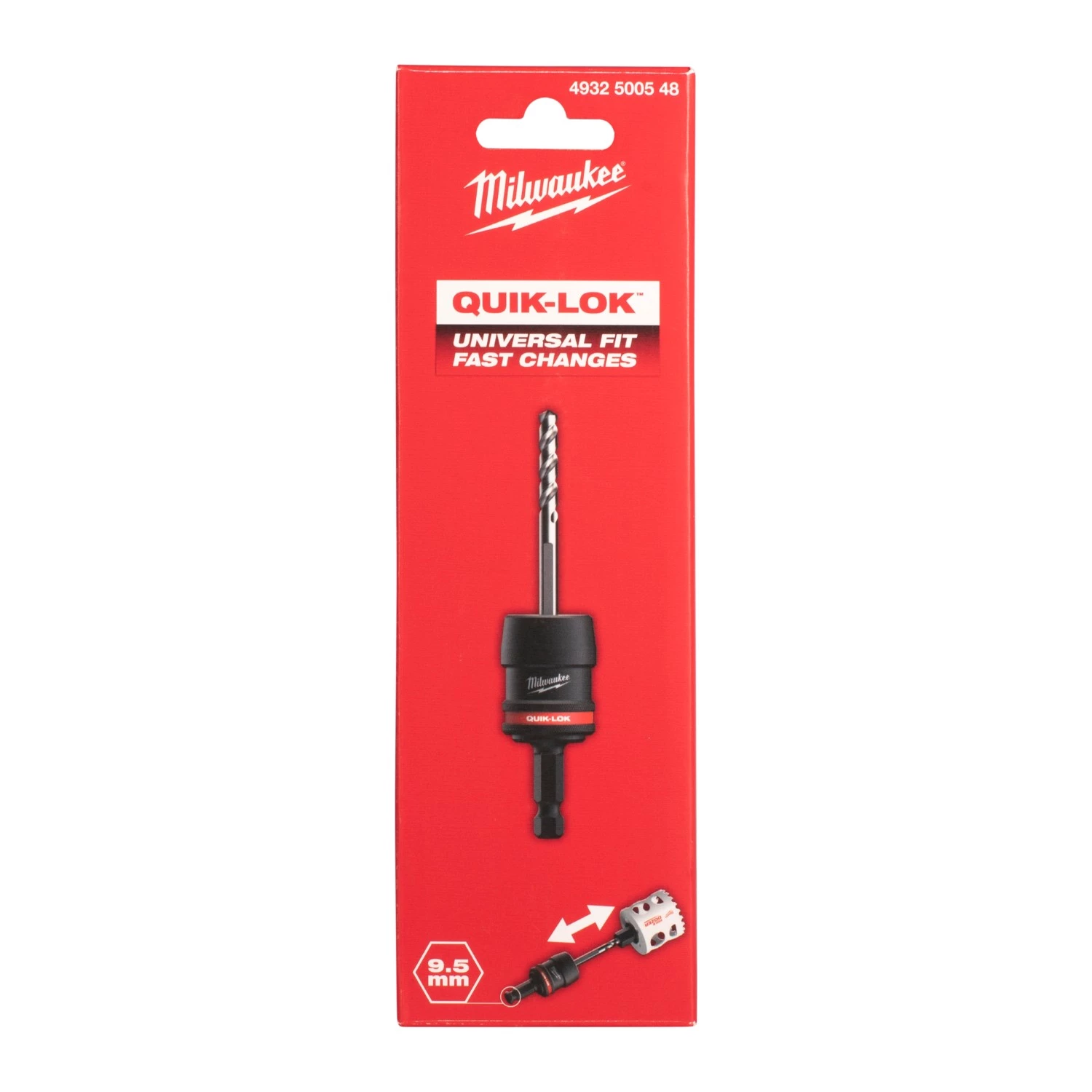 Milwaukee 4932500548 Quick-lock 9,5mm HEX universle gatzaaghouder - 14-30mm - adapter