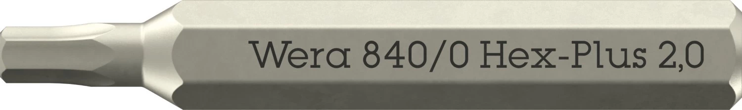 Wera 05058111001 840/0 Hex Plus Micro Bit - 2,0 x 30 mm-image