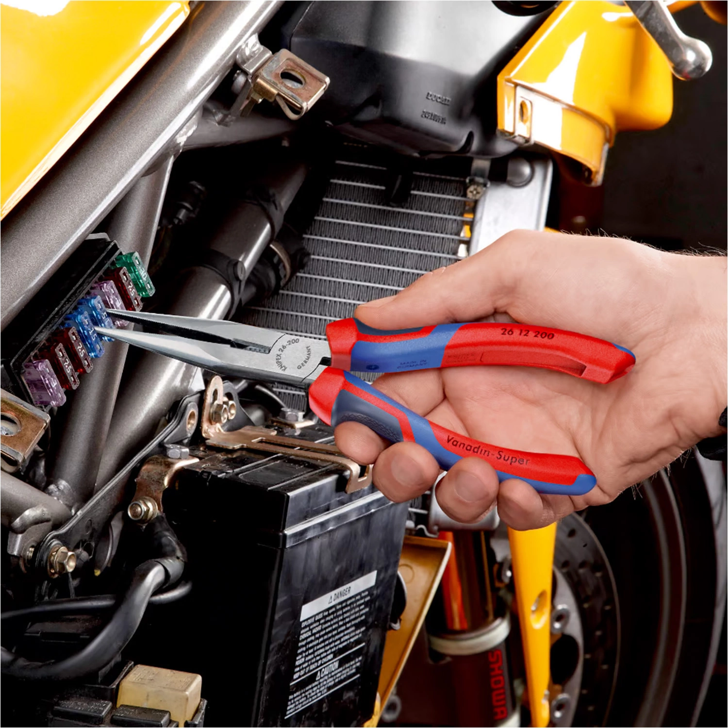 Knipex 2612200 Radiotang met zijsnijder - 200mm-image