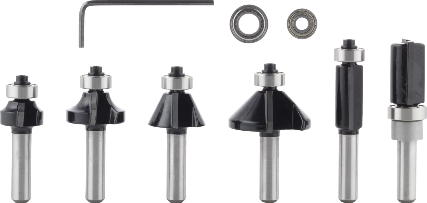 Bosch 2607017469 - Set 6 pièces fraises arrondir et profiler 8mm-image