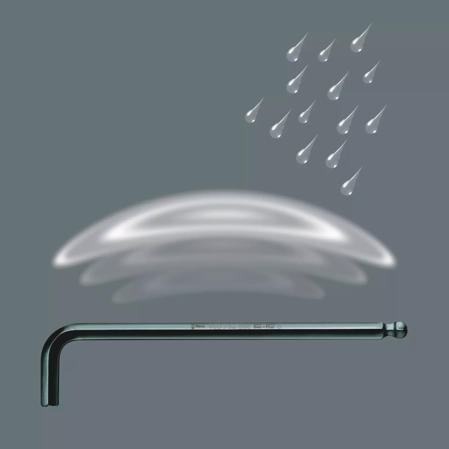 Wera 950/9 Hex-Plus Imperial 1 Jeu de clés mâles coudées, syst. impérial, BlackLaser, 9 pièces-image