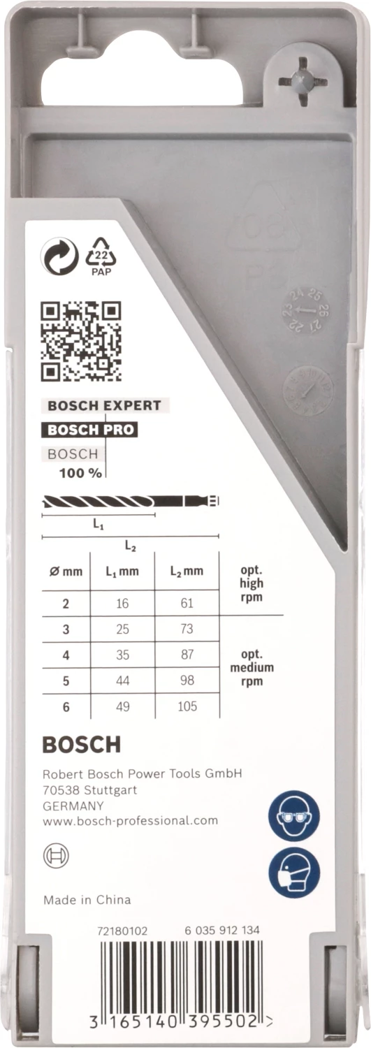 Bosch 2608595525 Jeu de 5 forets à bois PRO - 2/3/4/5/6 mm-image