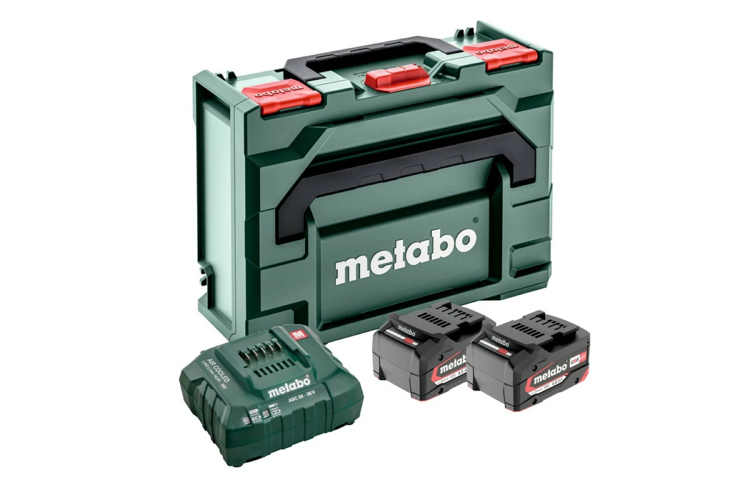 Metabo Set de démarrage 18V Li-Ion (2x batterie 4.0Ah) + chargeur dans Metaloc -  685064000-image