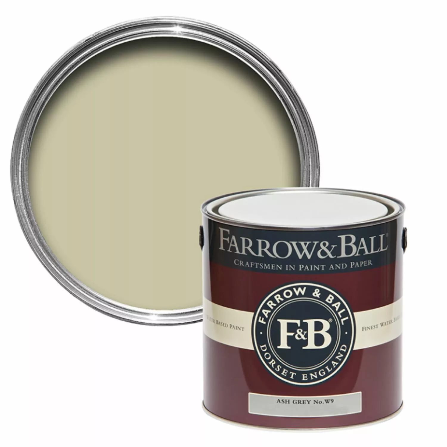 Farrow & Ball Estate Emulsion Ash Grey No. W9 5L-image