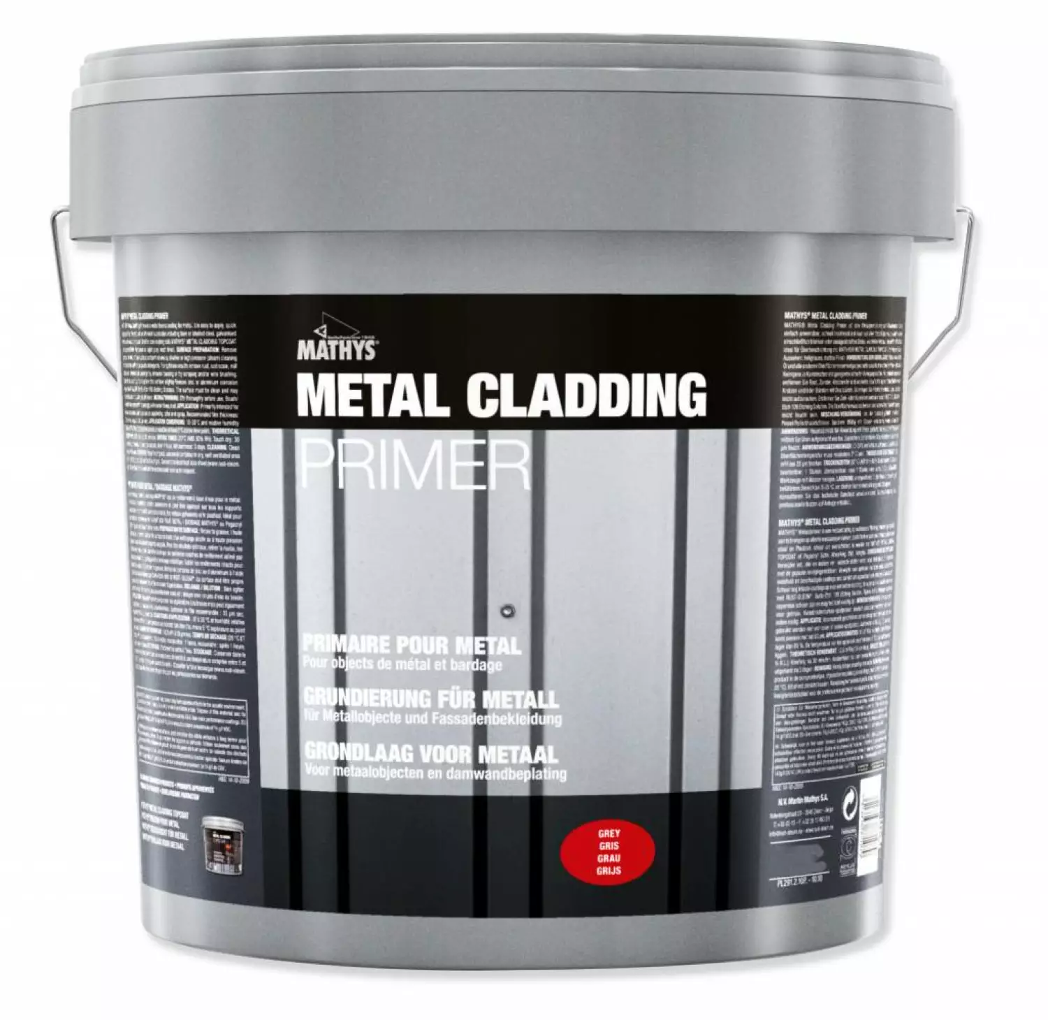 Rust-Oleum Metal Cladding Primer - RAL 7011 ijzergrijs - 10L-image