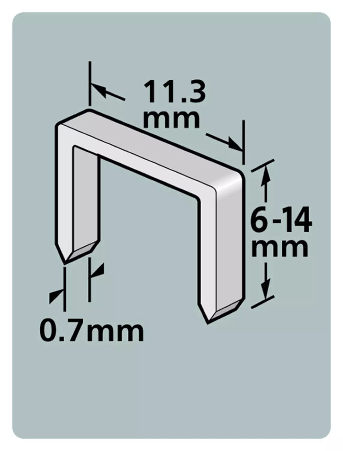 Dutack 5011012 - Agrafes - Serie 53 - 6mm (1000pcs)