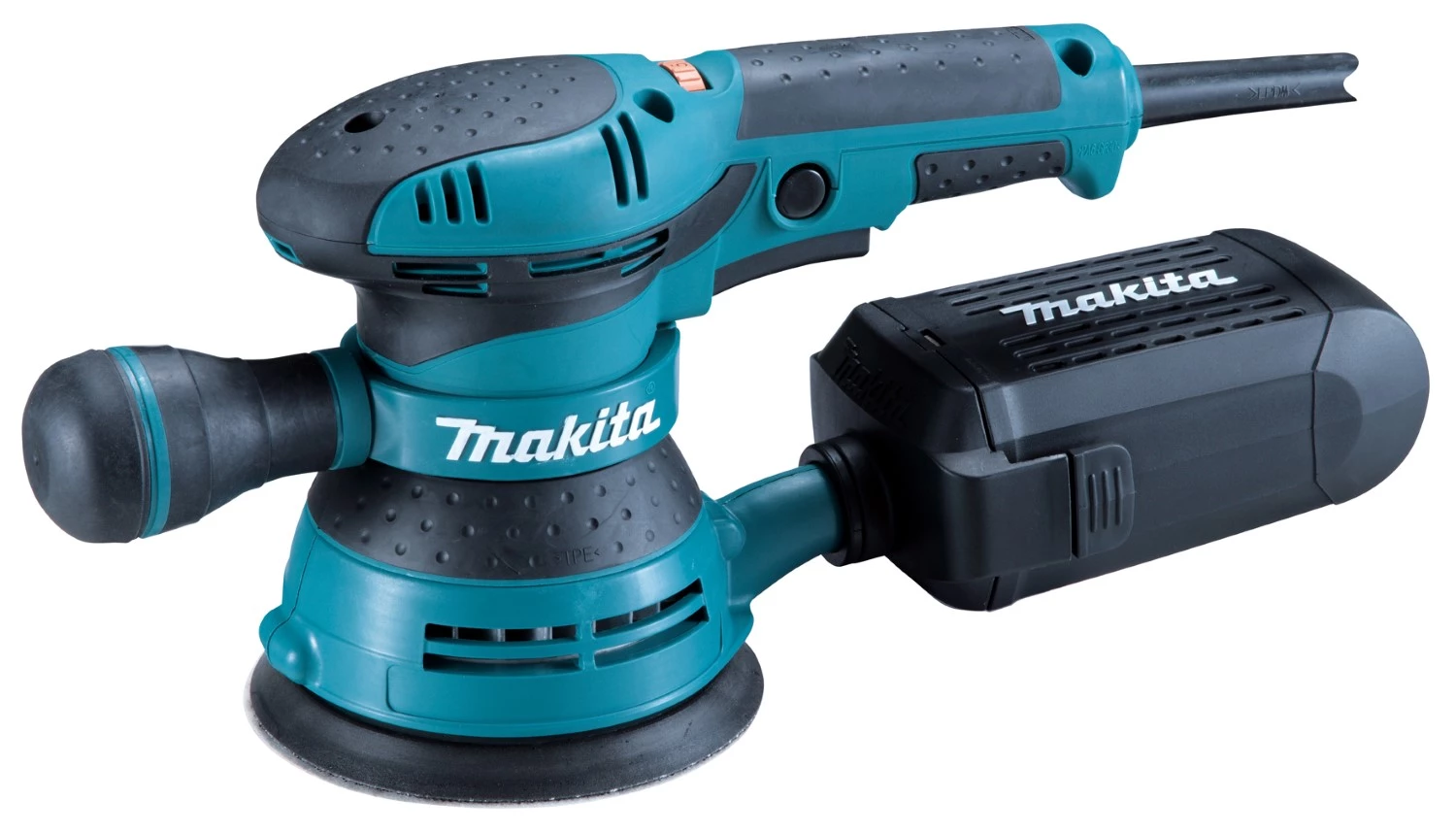 Makita BO5401 Ponceuse excentrique -125mm incl. set de 3 disques abrasifs (K80-K120-K180)-image