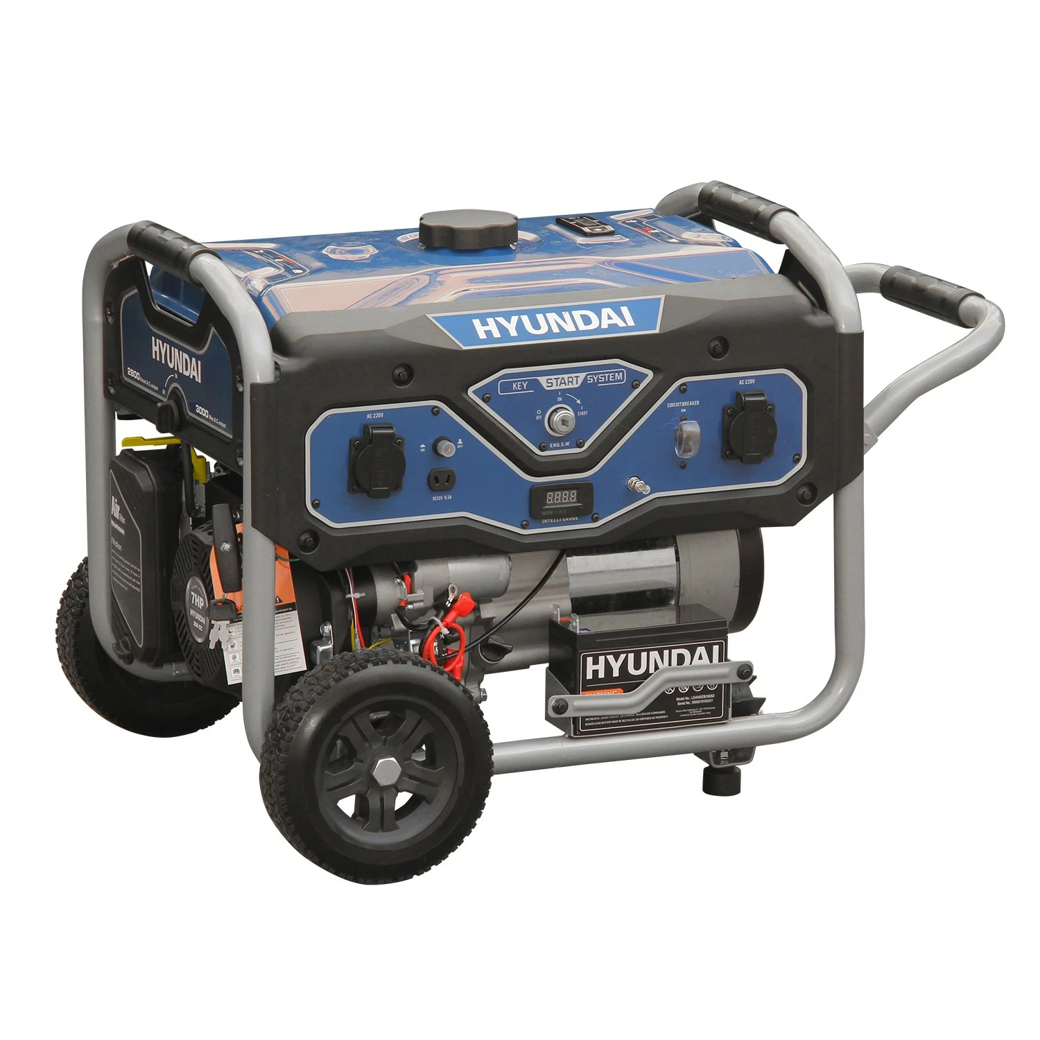 Hyundai LS4050EB Benzine generator met elektrische start - OHV motor - 3000W-image