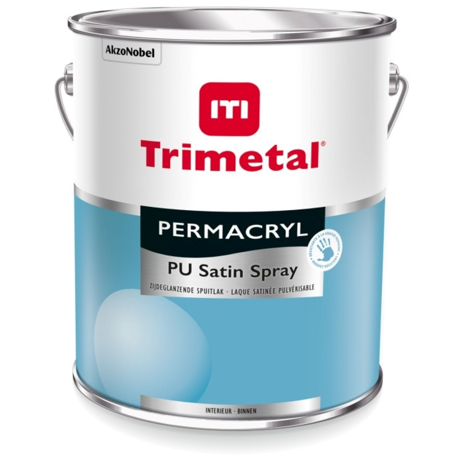 Trimetal Permacryl PU Satin Spray lak - op kleur gemengd - 5L-image