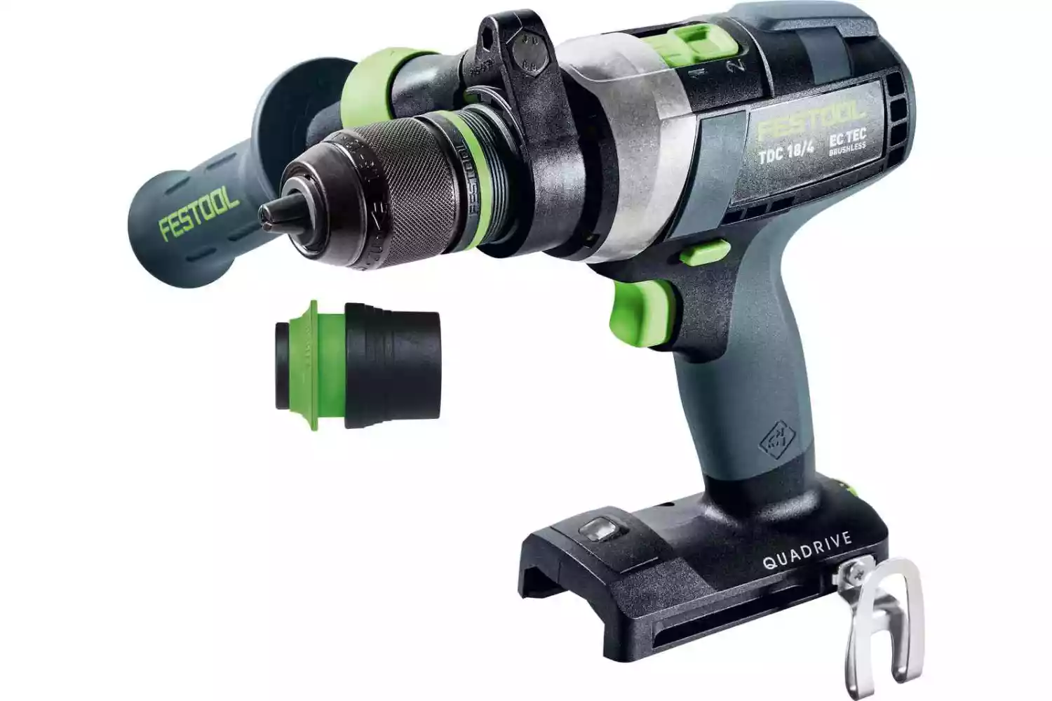 Festool TDC 18/4 I-Basic QUADRIVE 18V Li-Ion accu schroefboormachine body in systainer - 75Nm-image