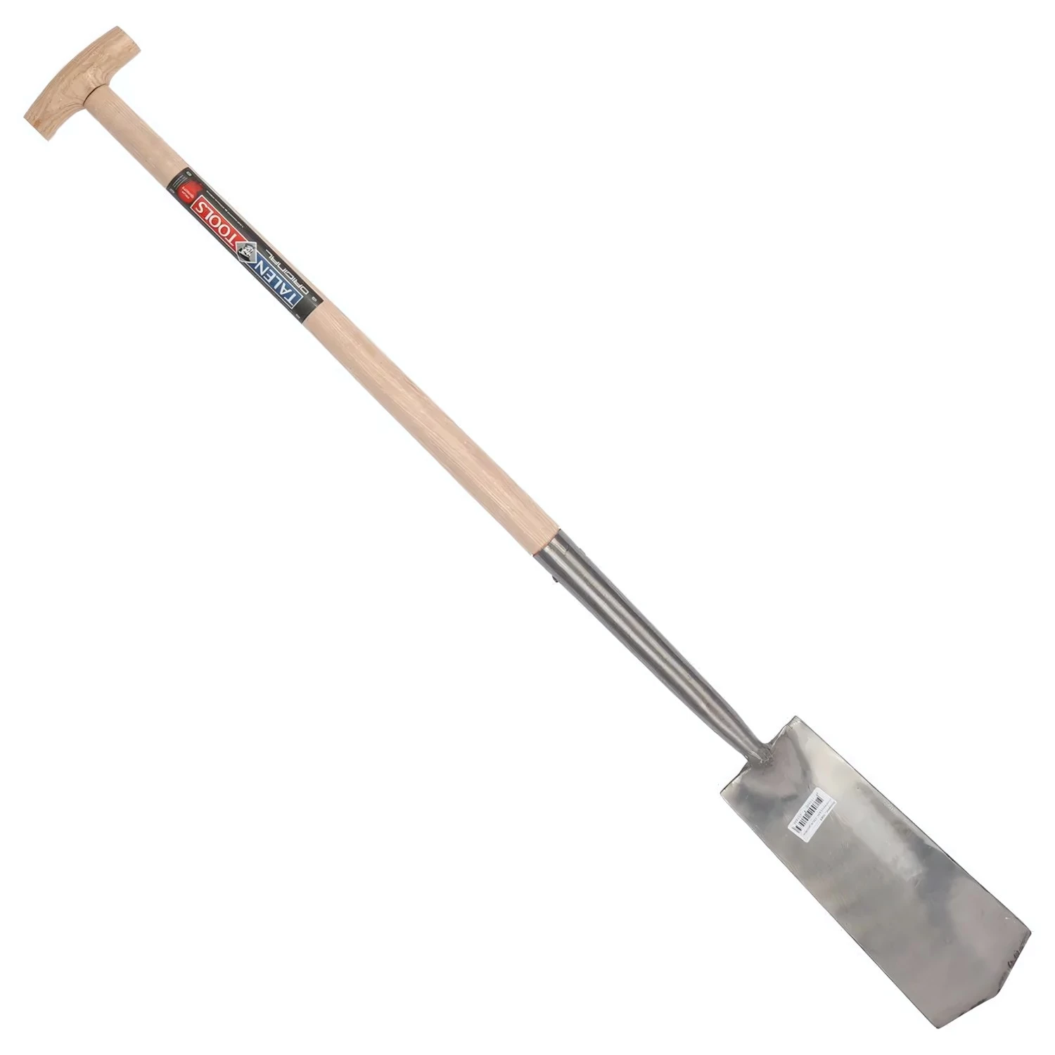 Talen Tools 1004 Draineerspade - Blank gepolijst - Essenhouten steel - 76cm