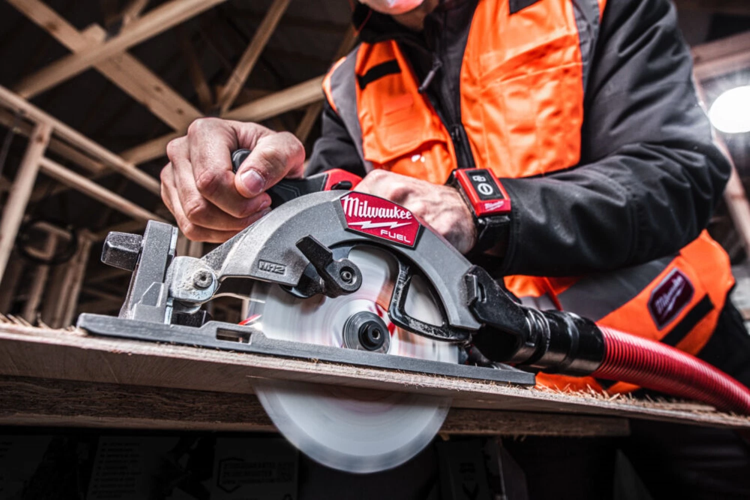 Milwaukee M12 FCS442-502X 12V Li-ion accu compacte cirkelzaagmachine set (2x 5.0Ah accu) in HD box - 140mm-image