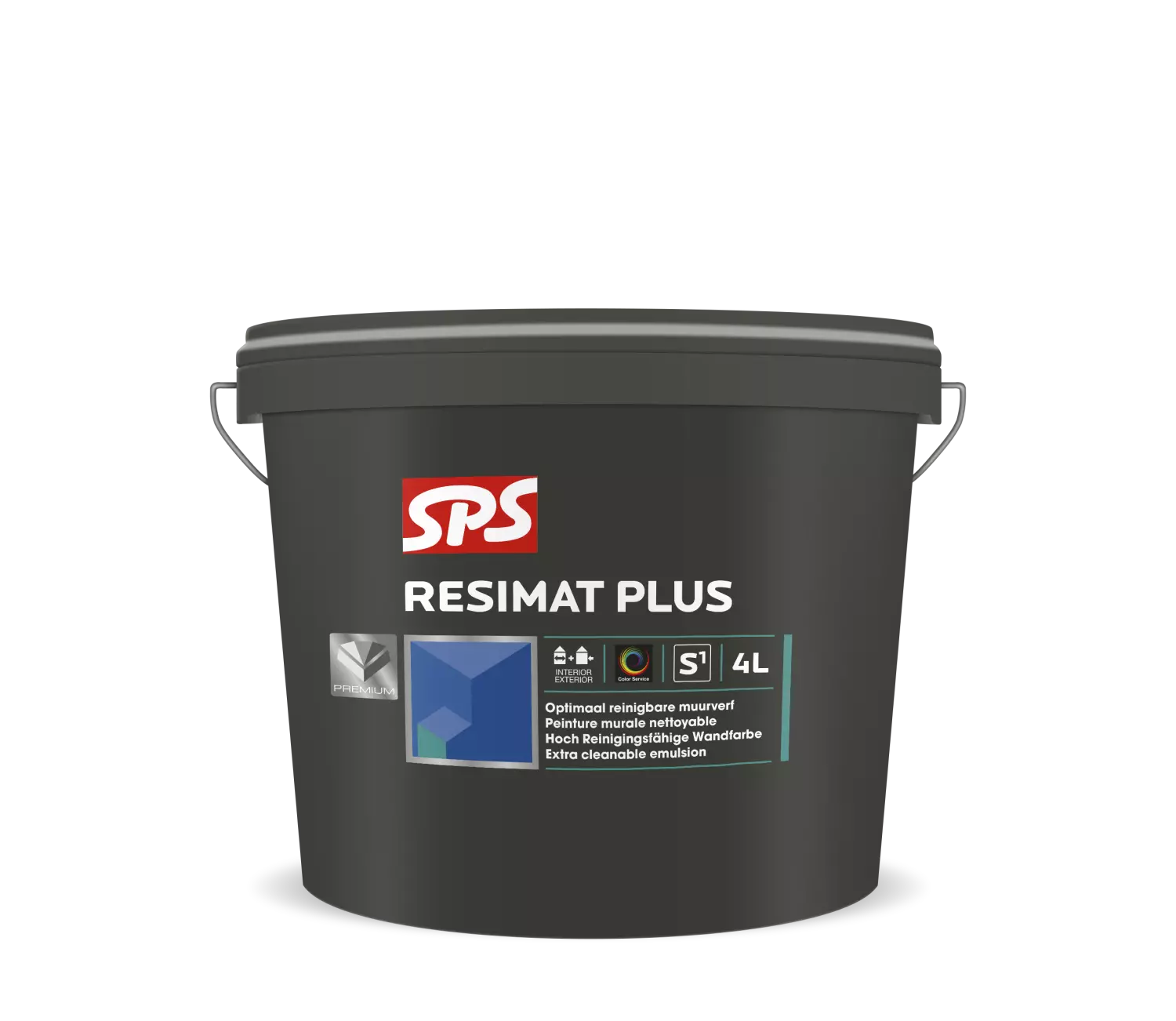 SPS Resimat Plus Muurverf - op kleur gemengd - 4L-image