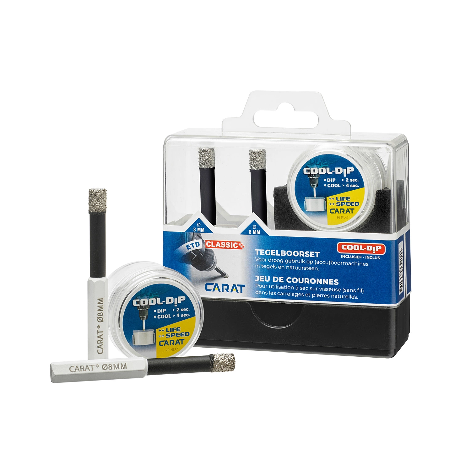 Carat ETDC88CA26 Tegelboor 8 mm - 2st + cooldip-image