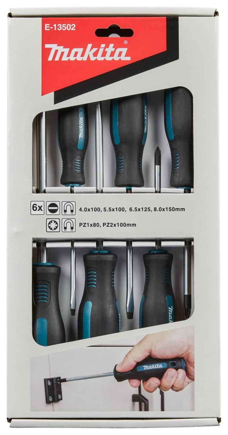 Makita E-13502 6-delige Schroevendraaierset - PZ/SL-image