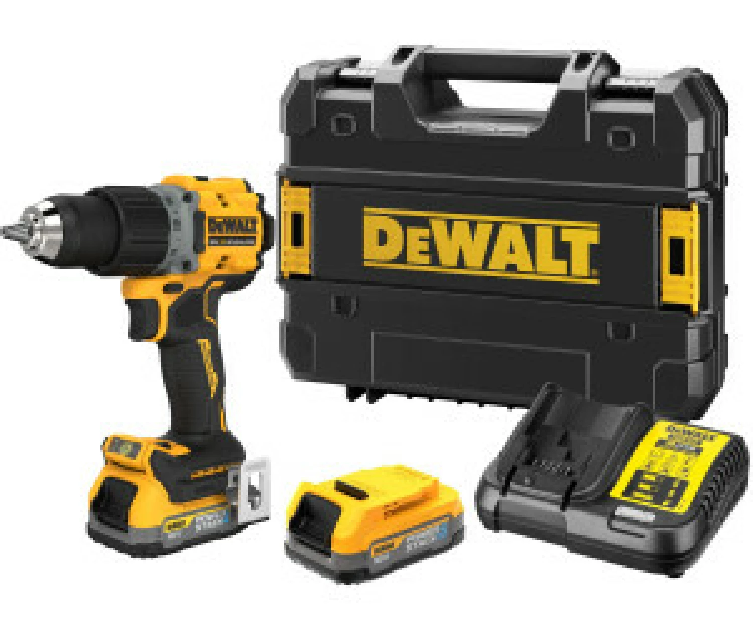 DeWALT DCD800E2T-QW 18V XR Li-ion Accu klopboormachine set (2x PowerStack) in TSTAK koffer-image