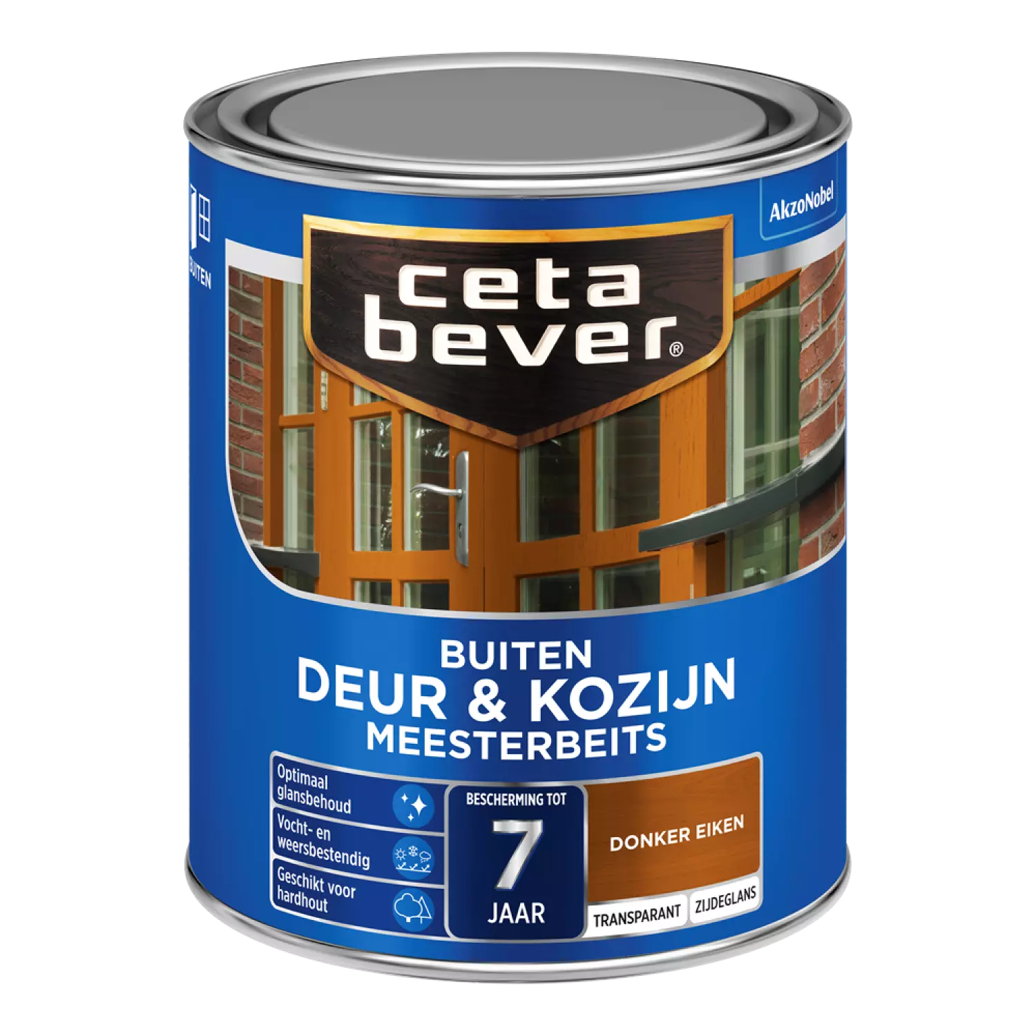 Cetabever Meesterbeits Deur En Kozijn Transparant Zijdeglans - Donker Eiken - 750ml-image