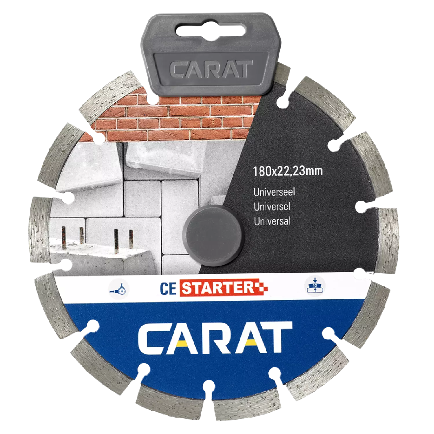 Carat CES1803000 Diamantzaagblad voor droogzagen - 180 x 22,23mm - Universeel-image