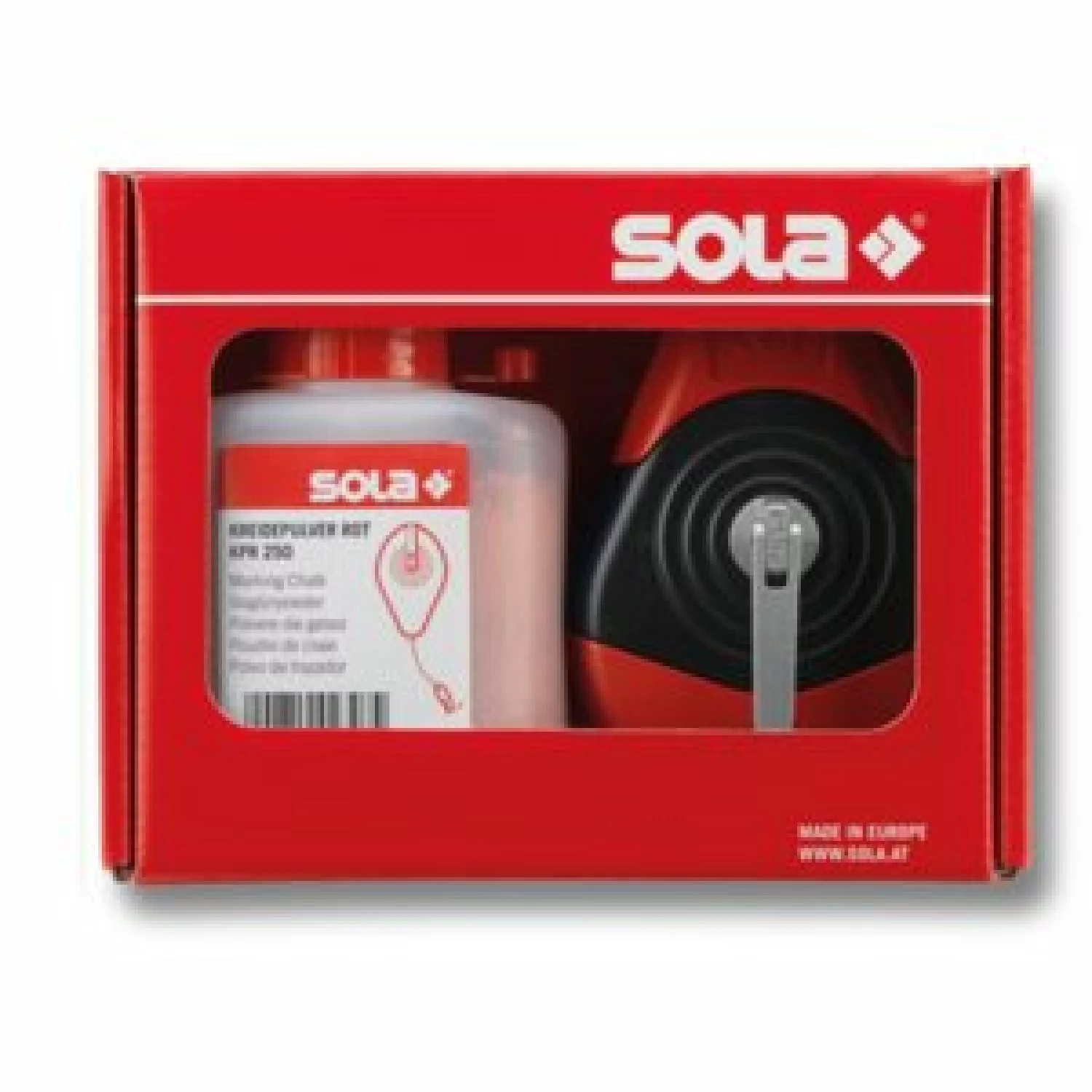 Sola CLP 30 SET R Slaglijnmolen Set met slaglijnpoeder - Rood-image