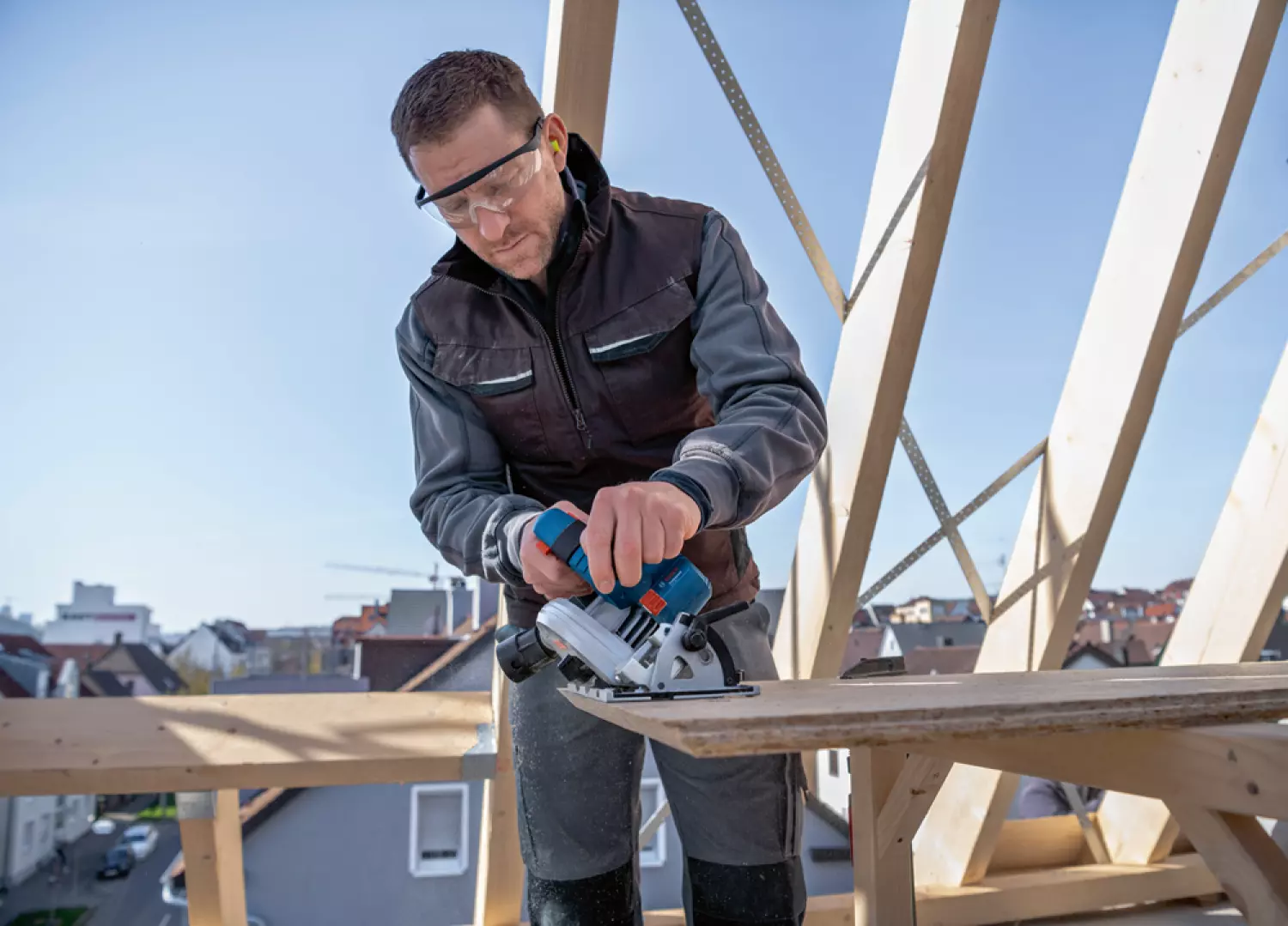 Bosch GKS 18V-57-2 18V Li-ion Accu cirkelzaag body - 165mm-image