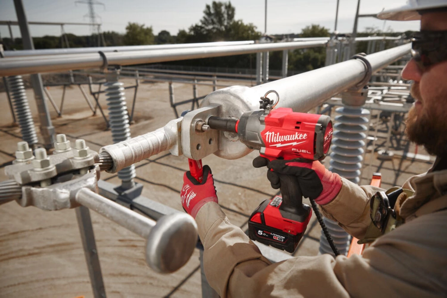 Milwaukee M18 BLHIWF12-502X 18V Li-ion accu Slagmoersleutel set (2x 5.0Ah accu) in HD Box - 1/2'' - 1627Nm-image