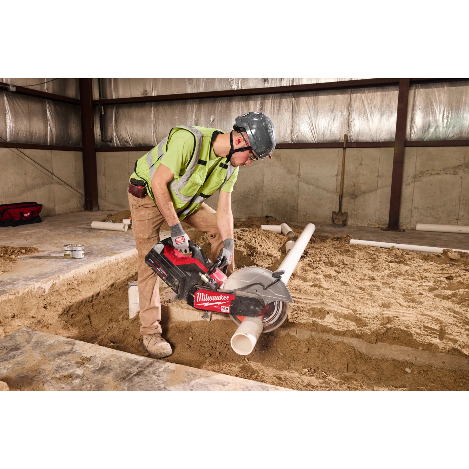 Milwaukee MXF COS350G2-802 MX Fuel accu doorslijpmache set (2x 8.0Ah accu) - 350mm-image