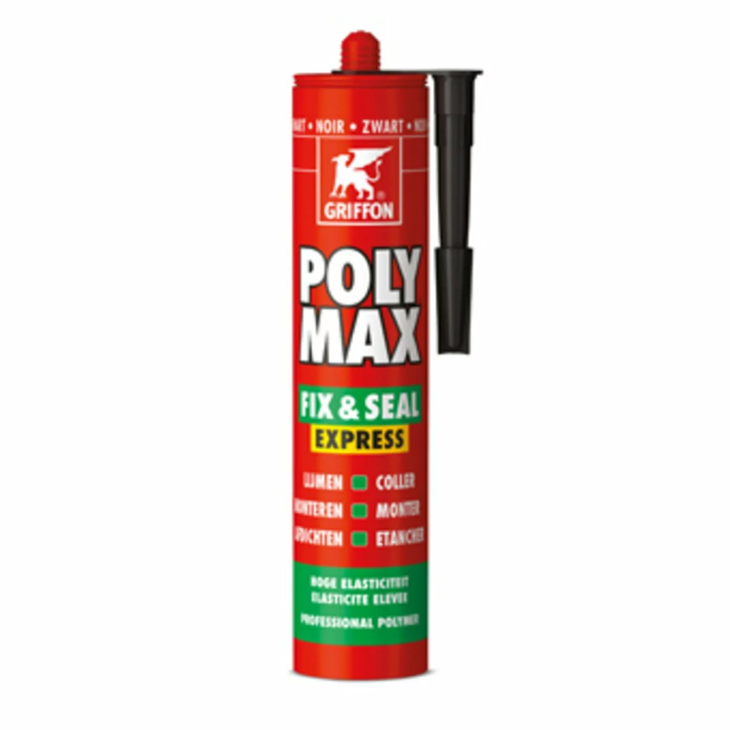 Griffon Poly Max Fix & Seal Express Montagelijm-/afdichtingskit - Zwart - Koker - 425gr