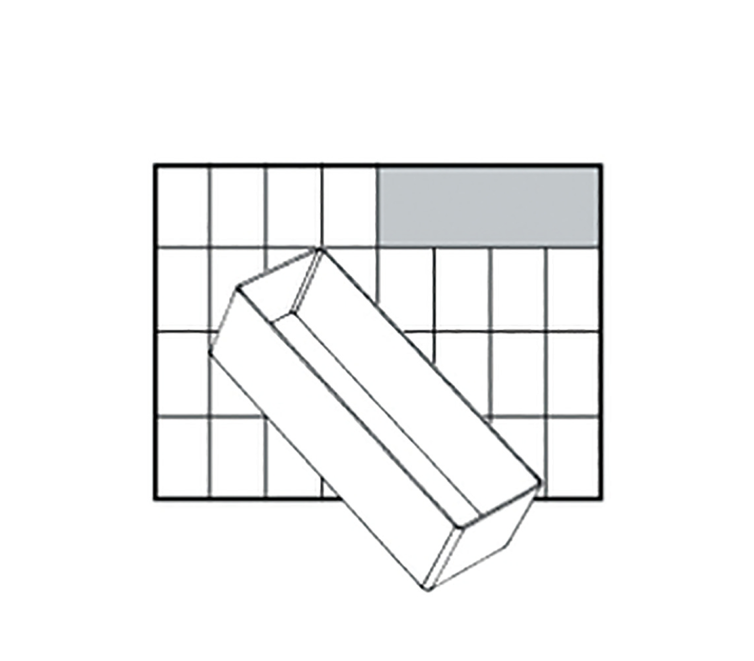 Raaco 114592 A8-2 Inzetbakje - 55 x 157 x 47mm-image