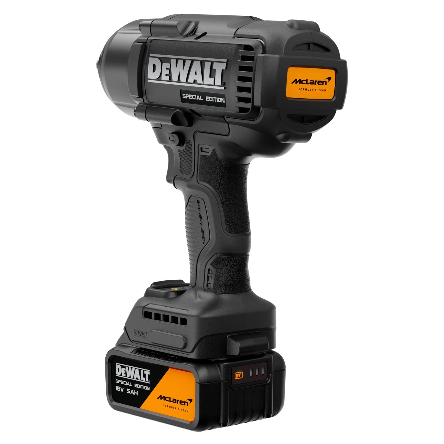 DeWALT X MCLAREN DCF99MP2T-QW Kit de clé à chocs sans fil 18 V XR 1/2'' (2 batteries 5,0 Ah + chargeur)-image