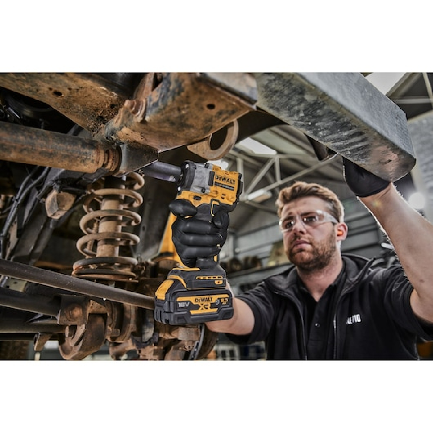 DeWALT DCF923N-XJ 18V Li-ion XR Compacte Accu Slagsmoersleutel body met 3/8" Pinaansluiting in TSTAK koffer-image