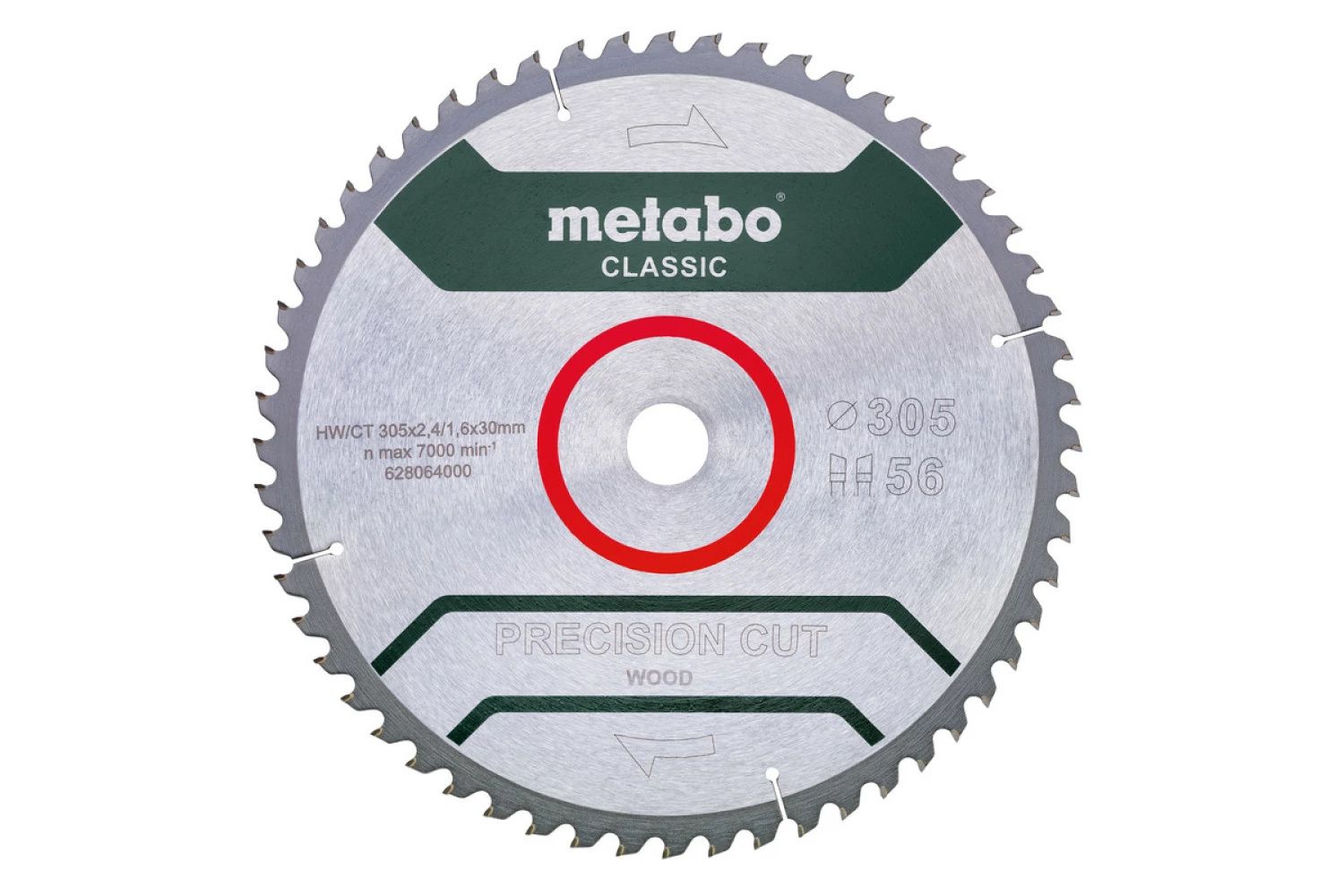 METABO 628064000 Blade de scie circulaire coupée de précision - 305 x 30 x 56t - bois / mdf-image