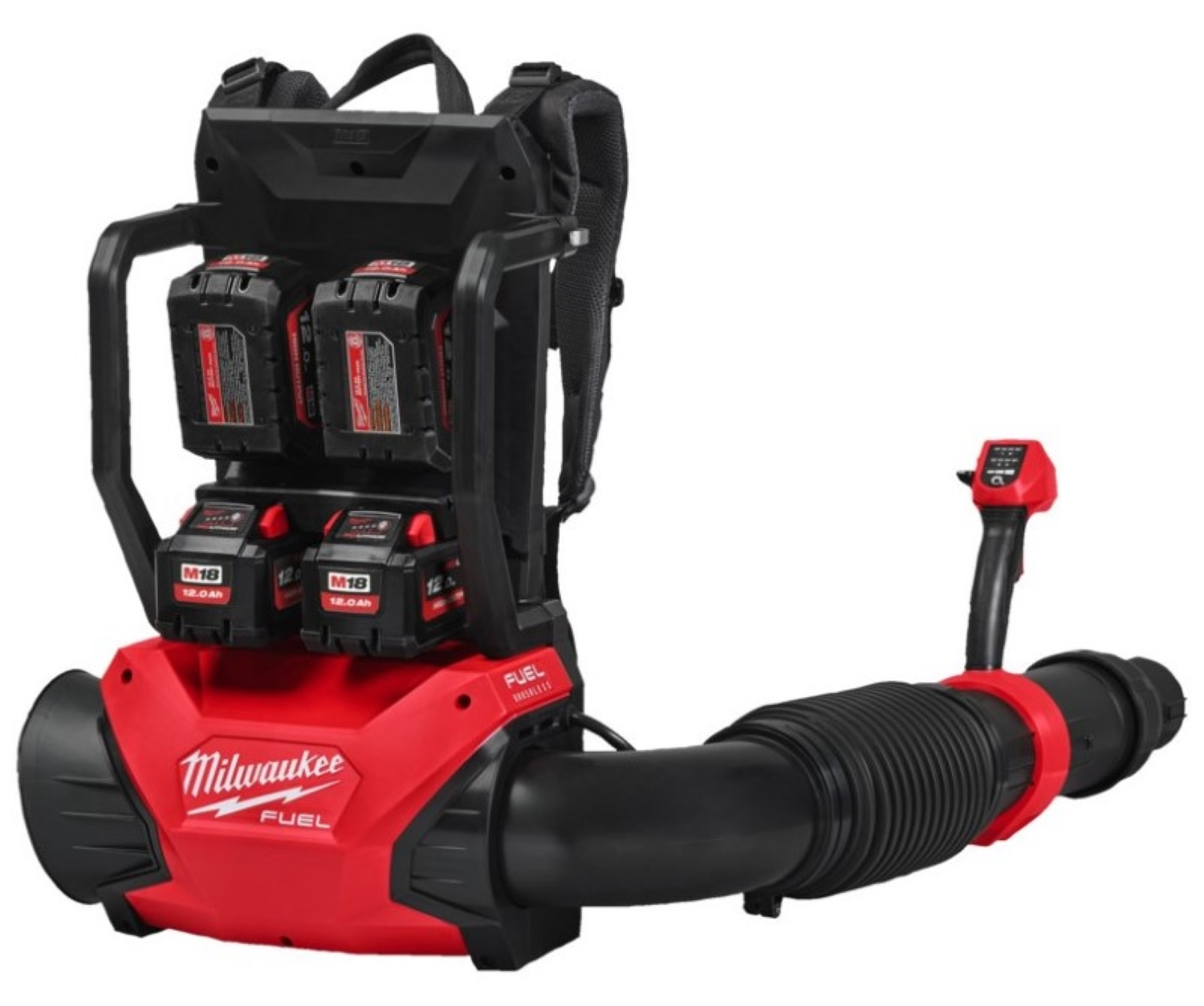 Milwaukee M18 F2BPB-124 Ensemble souffleur de feuilles FUEL 18V Li-Ion (4x M18 12.0ah)-image