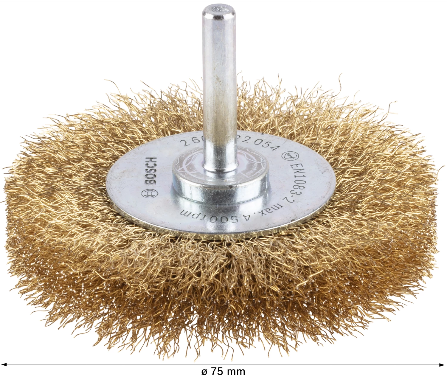 Bosch 2608622054 Schijfborstel voor boormachines - Gegolfd - Vermessingd - 75mm-image