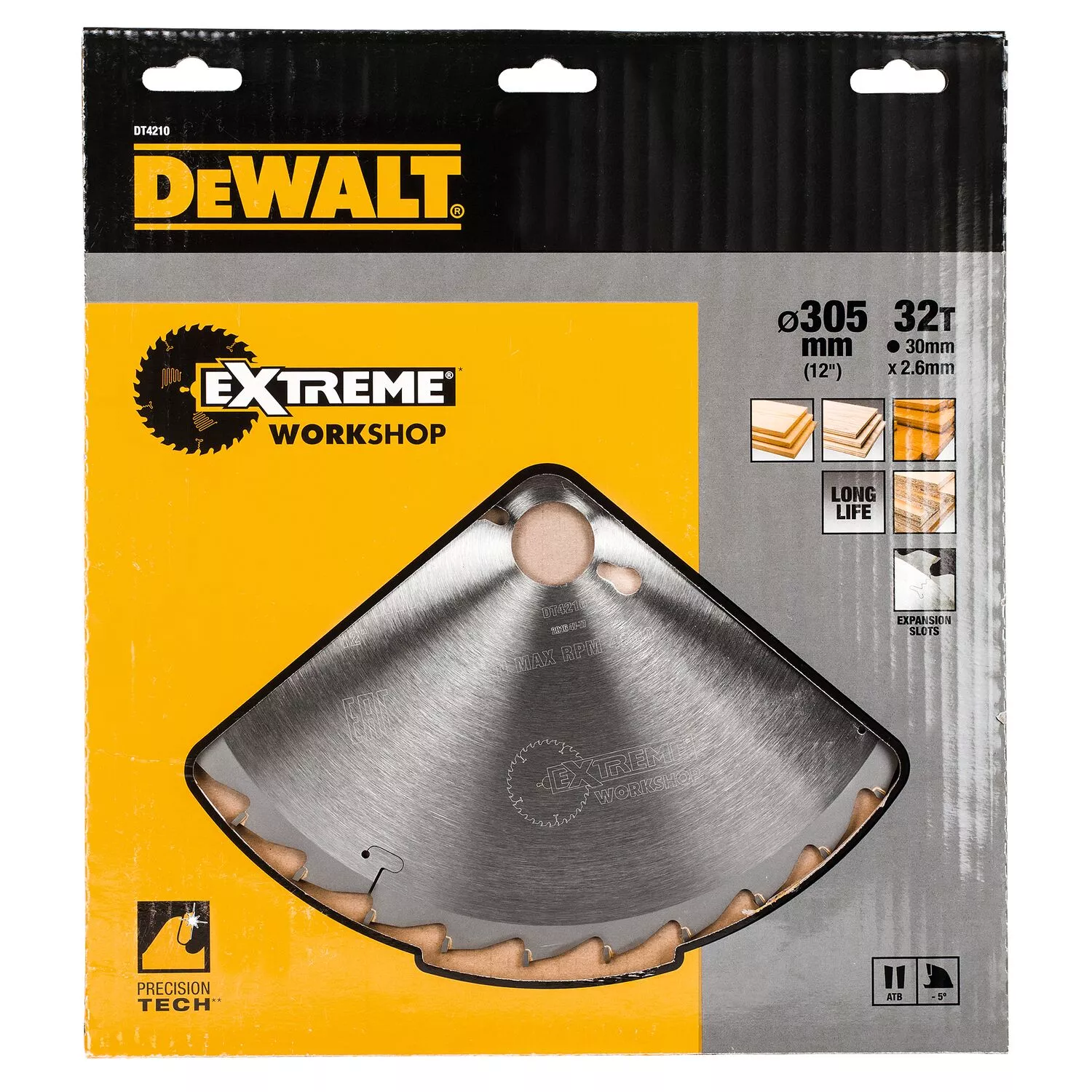 DeWALT DT4210 Extreme - Lame de scie circulaire - 305 x 30 x 32D - bois/stratifié-image
