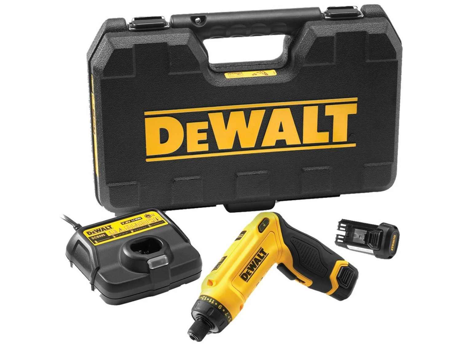 DeWALT DCF680G2 7.2V Li-Ion accu schroevendraaier set (2x 1.0Ah accu) in koffer-image