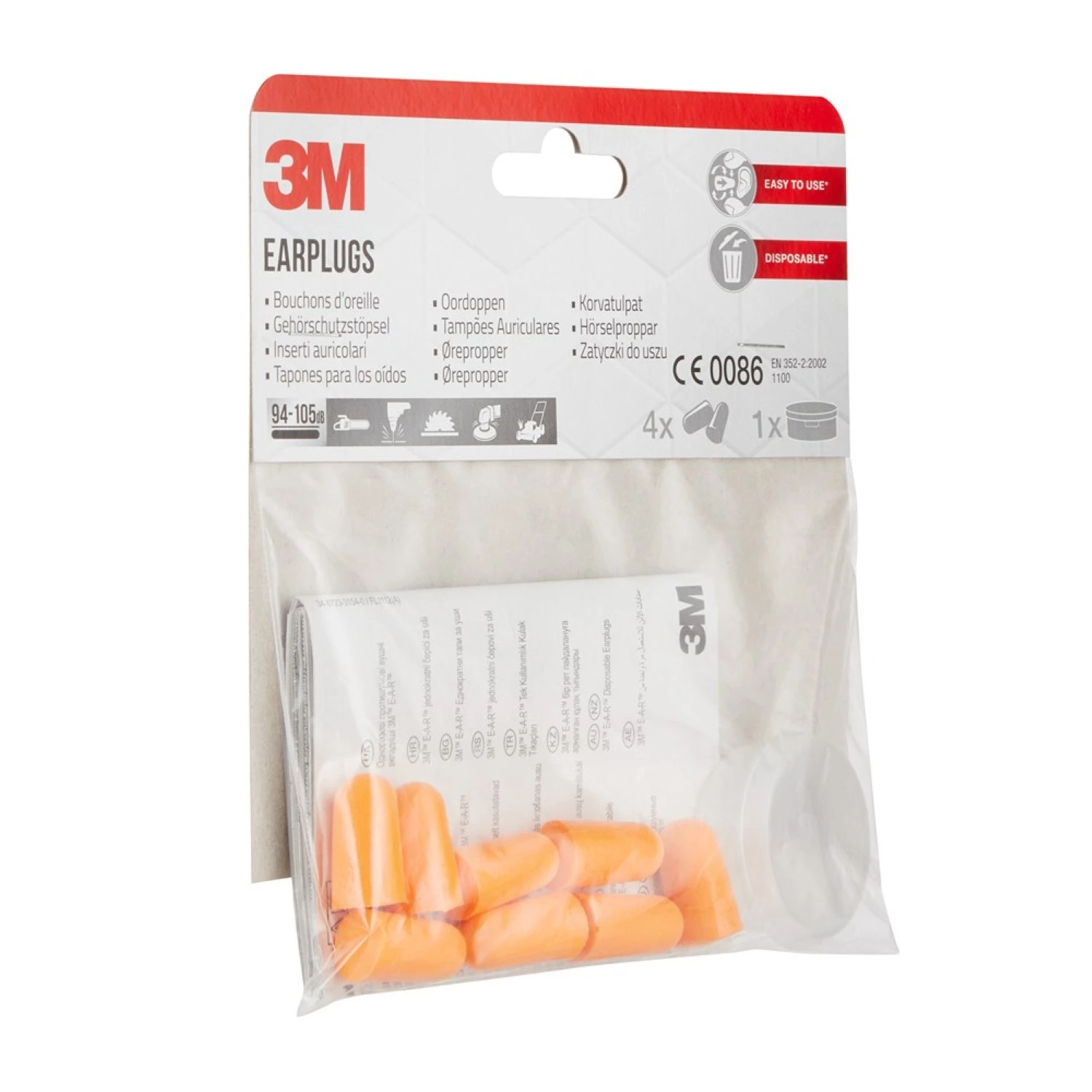 3M 1100-30 Oordoppen - SNR 35dB - 4 paar