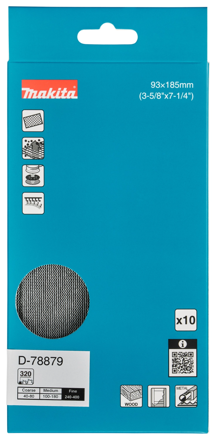 Makita D-78879 Schuurgaas 93x185mm - K320 (10st)-image