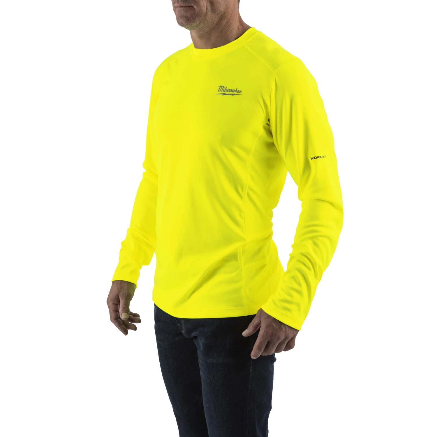 Milwaukee WORKSKIN™ performance shirt met lange mouwen voor warm weer - geel - XL-image