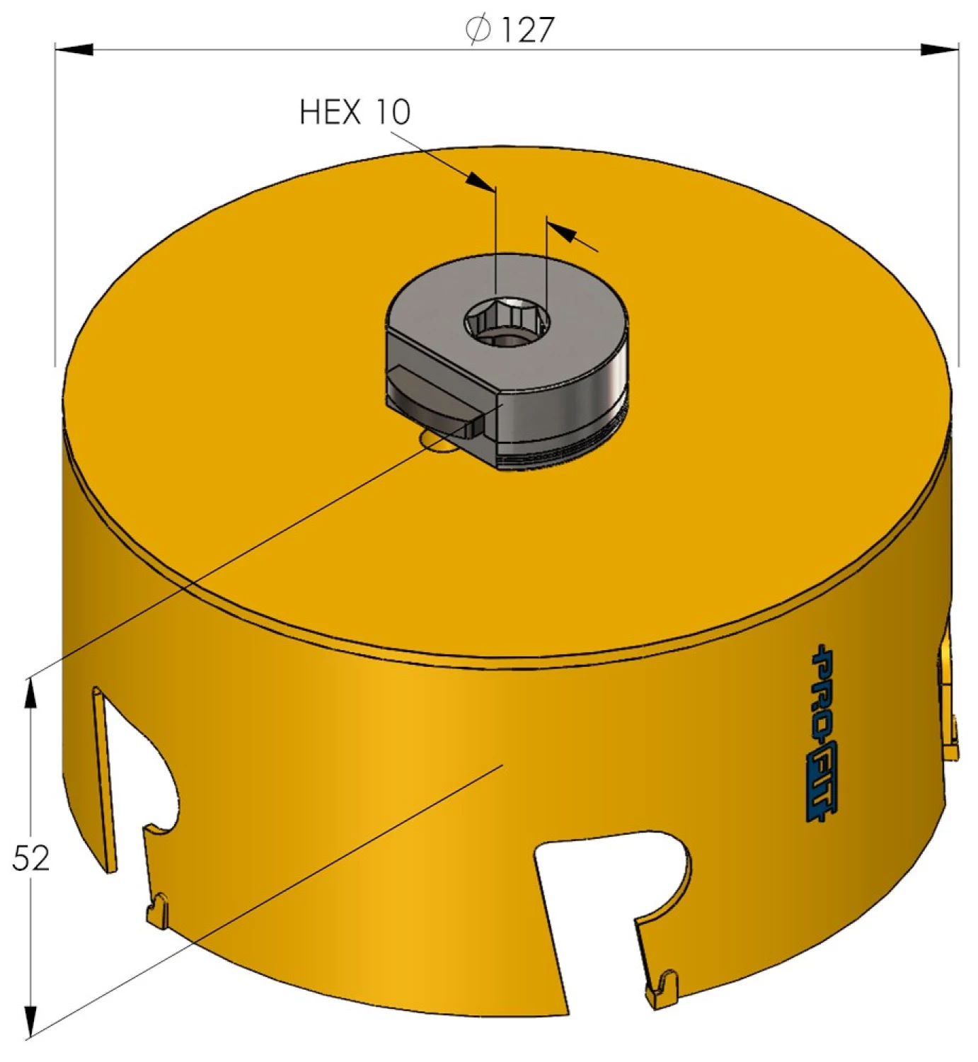ProFit 09081127 Multi Purpose Gatzaag incl. adapter - 127mm-image