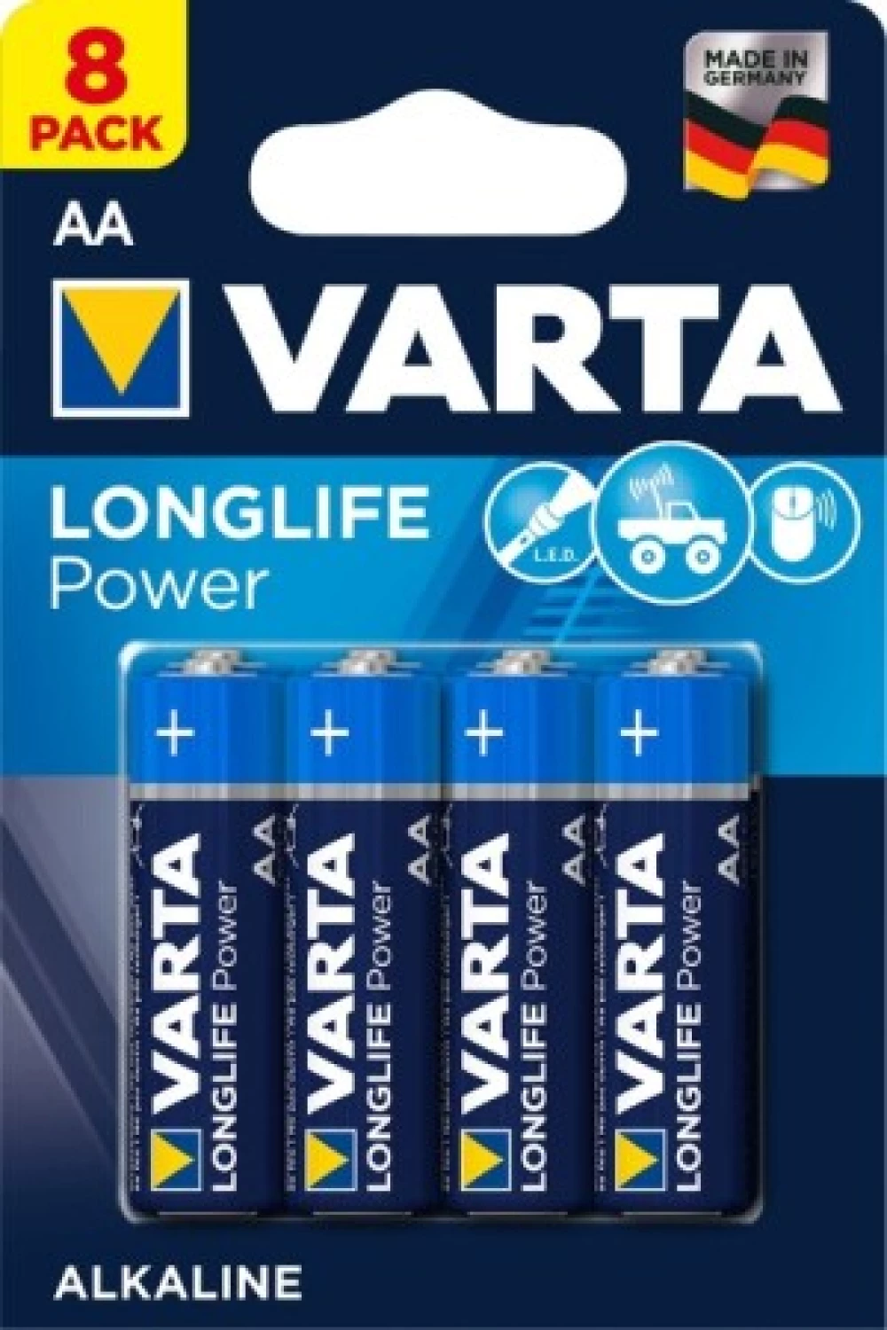 Varta LR6 (AA) Longlife Power AA Blister (8 st)-image