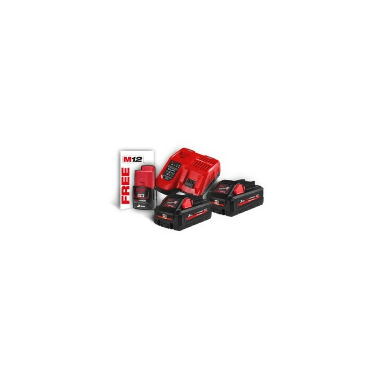 Milwaukee M18 HNRG-302 18V Li-Ion High Output NRG Set de démarrage (2x 3.0Ah accu) + rapidechargeur-image